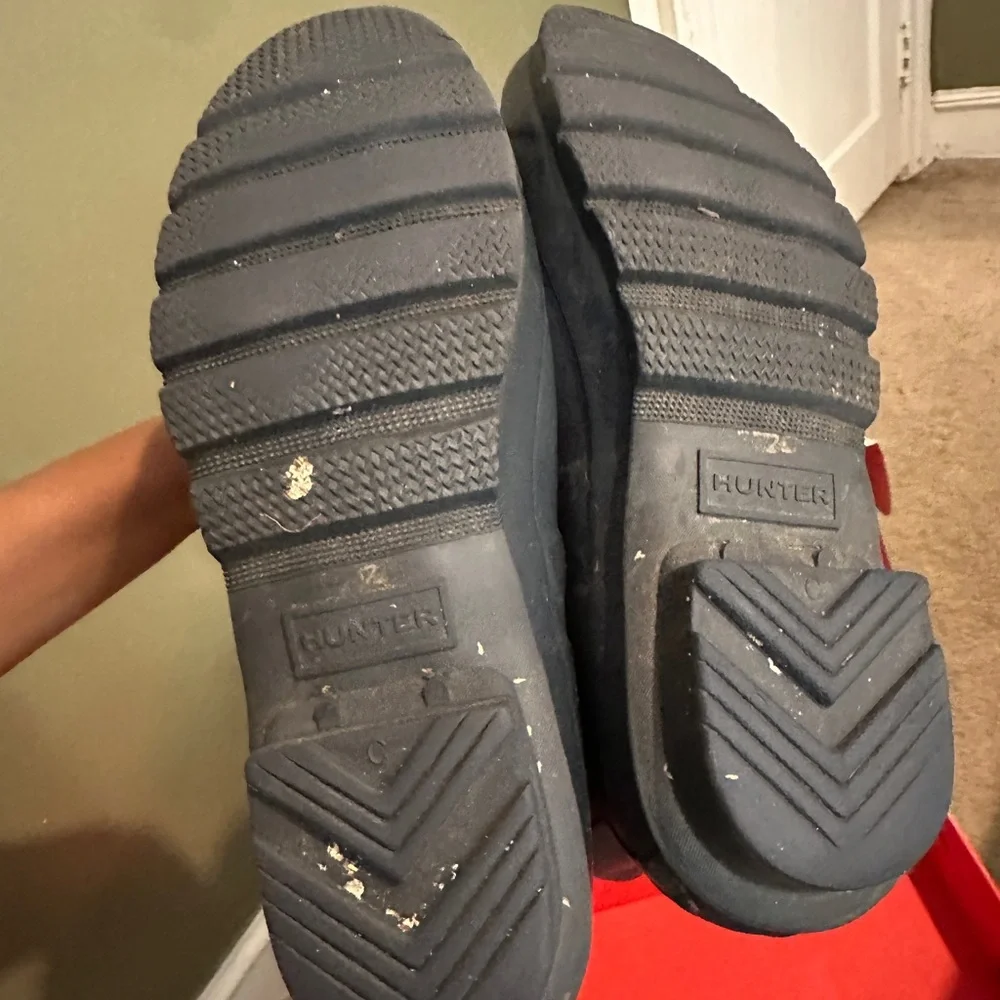 Original Hunter Tall Adjustable Navy Rain Boots Sz 9 - Picture 6 of 6